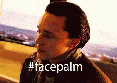 Loki Facepalm Meme GIF