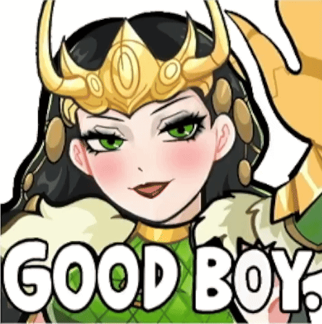 Loki From Marvel Comics Is A Girl With Horns And A Crown . GIF