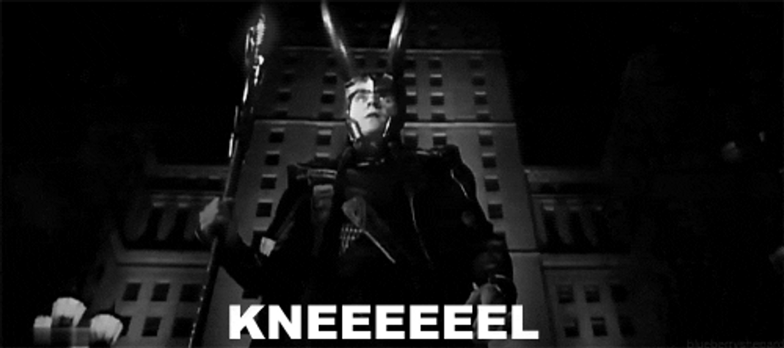 Loki Kneel Scream GIF