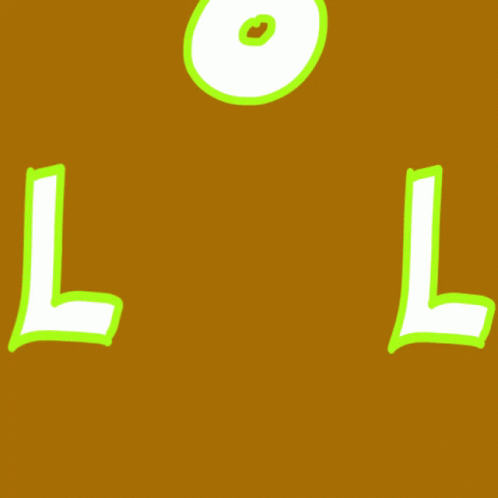 LOL Green Outline Brown Background