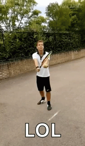 Lol Playing Pickleball Serve Woops Meme GIF