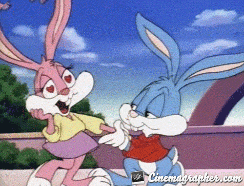 Lola Bunny Bugs Bunny Heart Eyes GIF