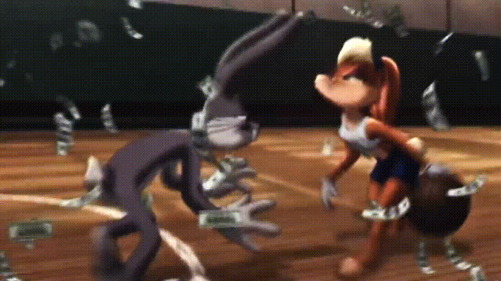 Lola Bunny Bugs Bunny Slow Motion GIF