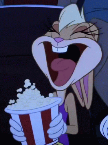 Lola Bunny Popcorn Laugh GIF