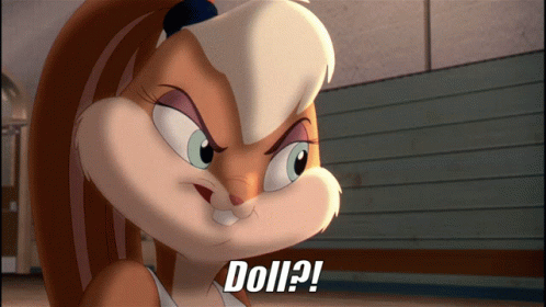 Lola Bunny Space Jam Angry Doll GIF