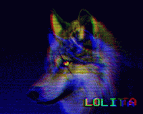 Lolita Wolf Graphic Art GIF