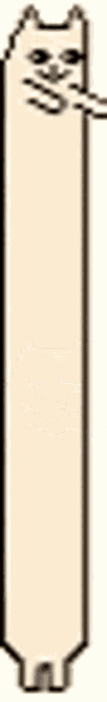 Long Cat Stretch Elongated Sticker GIF