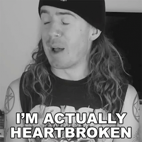 Long Hair Beanie Man Says I'm Heartbroken