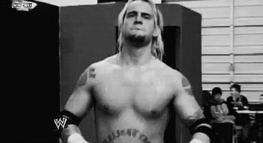 Long Hair CM Punk Crossing Arms GIF
