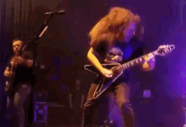 Long Hair Rockstar Musician GIF