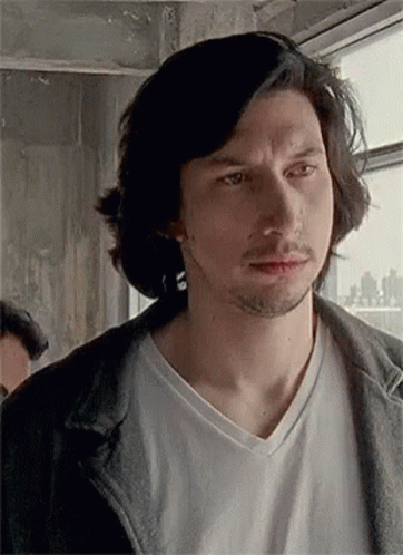 Long-Haired Bearded Man In White T-Shirt And Jacket GIF
