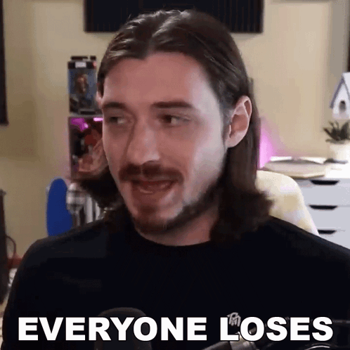 Long Haired Man Says Everyone Loses