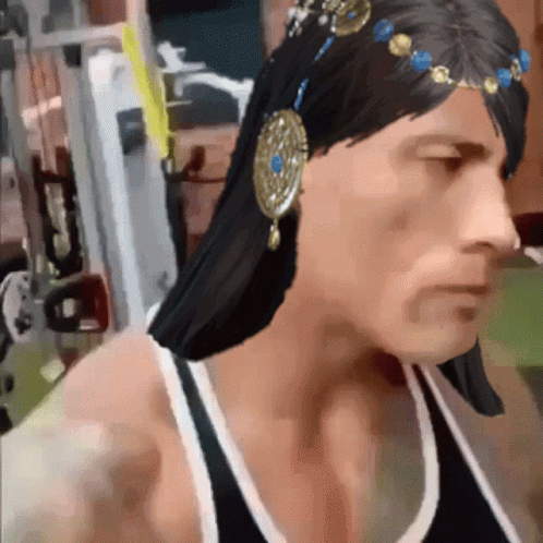 Long Haired The Rock Eyebrow Meme GIF