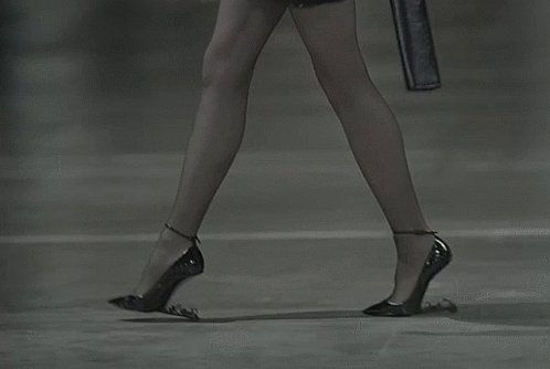 Long Legs Walking In Slow Motion GIF
