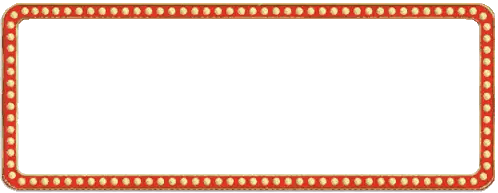 Long Red and Gold Sign With Lights