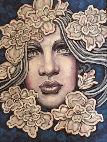 Longing Gaze Two Toned Fine Art GIF