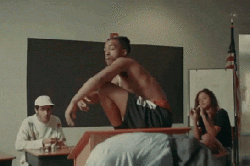 Xxxtentacion Look At Me Seating On Table GIF