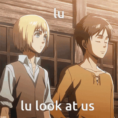 Look At Us Eren Jaeger And Armin Arlert GIF