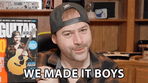 Look At Us We Made It Boys GIF