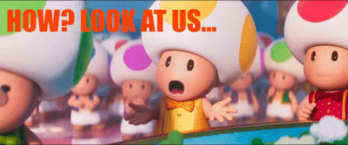 Look At Us Were Adorable Toad GIF