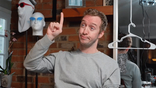 Look Pointing Up Puckered Face GIF