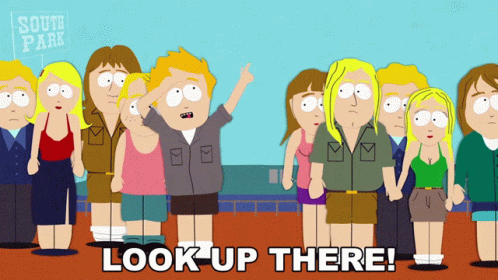 Look Up There Marvin South Park GIF