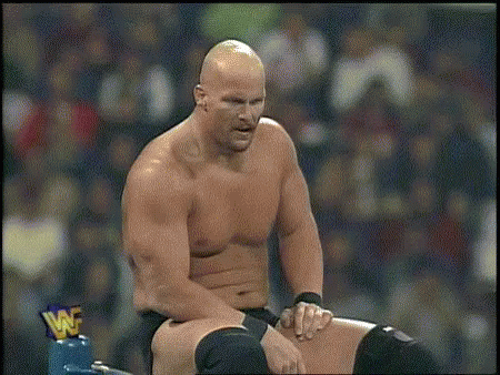 Looking At Watch Steve Austin Wwe GIF