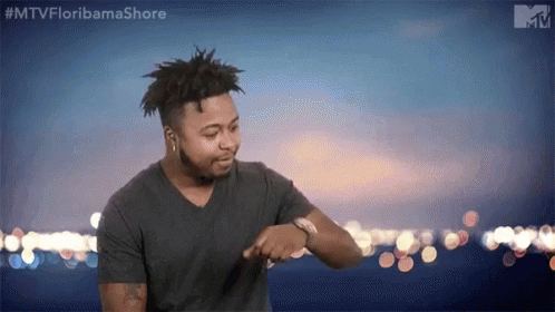 Looking At Watch Black Man Nod GIF