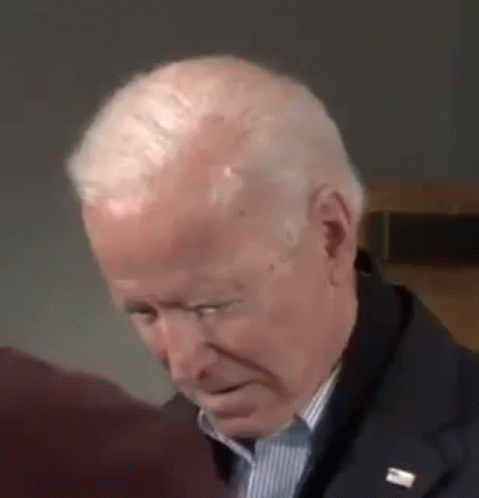 Looking Confused Joe Biden Senile Moment GIF