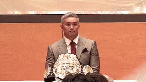 Kazuchika Okada Looking Up GIF
