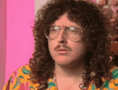 Weird Ai Yankovic Looking Up GIF