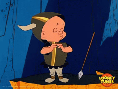 Looney Tunes Character Standing On Rock GIF