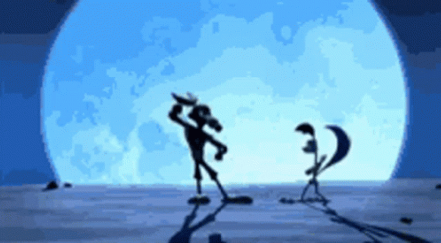 Looney Tunes Roadrunner Fighting Ninja GIF