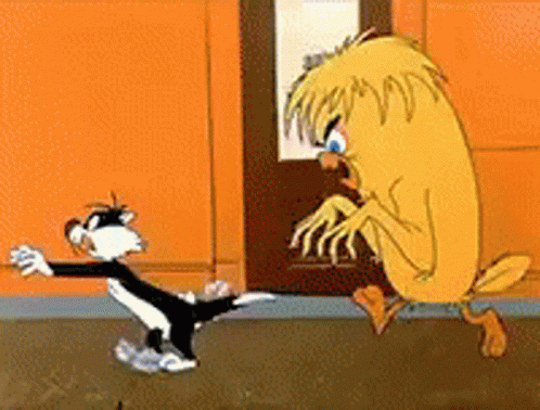 Looney Tunes Running Sylvester Chase GIF