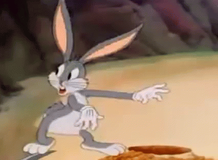 Looney Tunes Swim In Rabbit Hole GIF