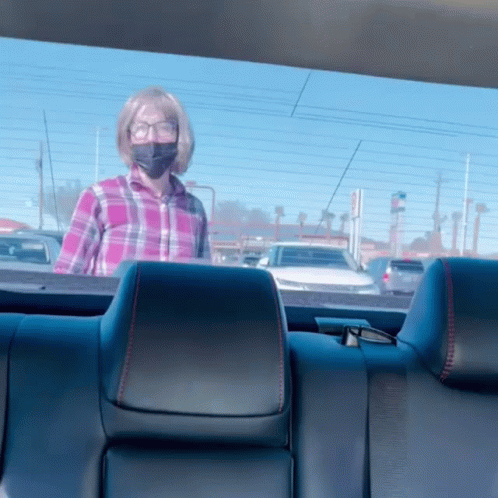 Loony Karen Overreacting On Car GIF