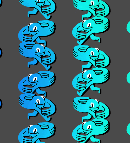 Loop Animated Frog Dance GIF