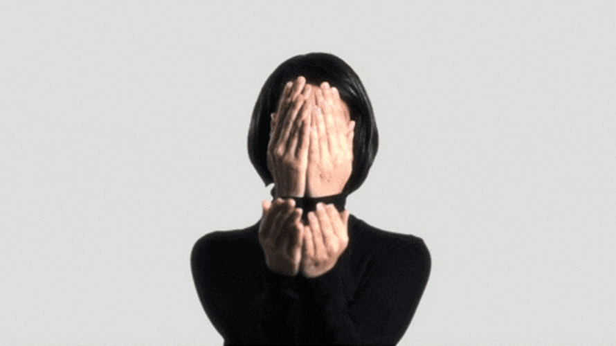 Loop Hand Cover Face GIF