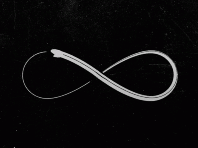Loop Moving Infinity Symbol GIF