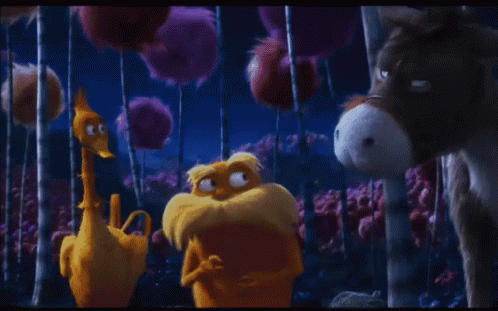 Lorax Feeding The Donkey Apple GIF