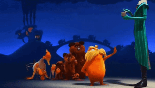 Lorax Following The Tall Man GIF