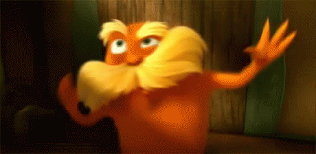 Lorax Showing Kung Fu Moves GIF