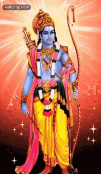 Lord Rama With Bow And Arrow GIF