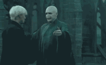 Lord Voldemort Hugging Draco Malfoy GIF
