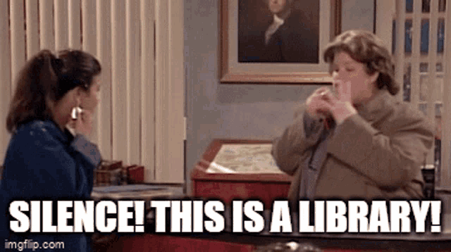 Lori Beth Silence In The Library GIF
