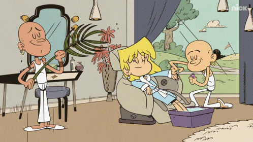 Lori Chill Spa The Loud House GIF