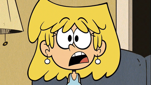 Lori from The Loud House Sitting on Couch