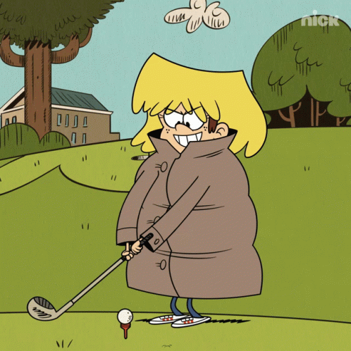 Lori from The Loud House Swinging Golf Club