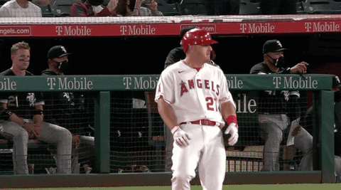 Los Angeles Angels Frustrated Mike Trout GIF