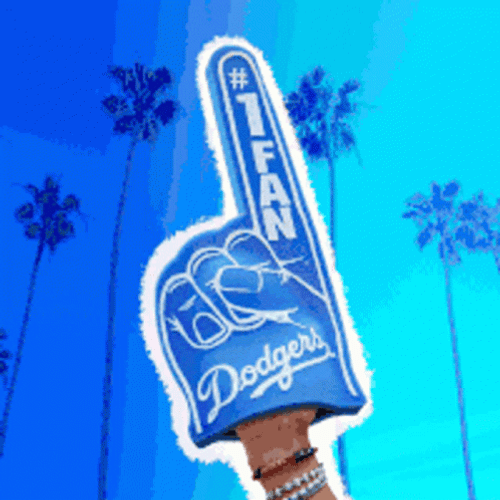 Los Angeles Dodgers Number One Fan GIF